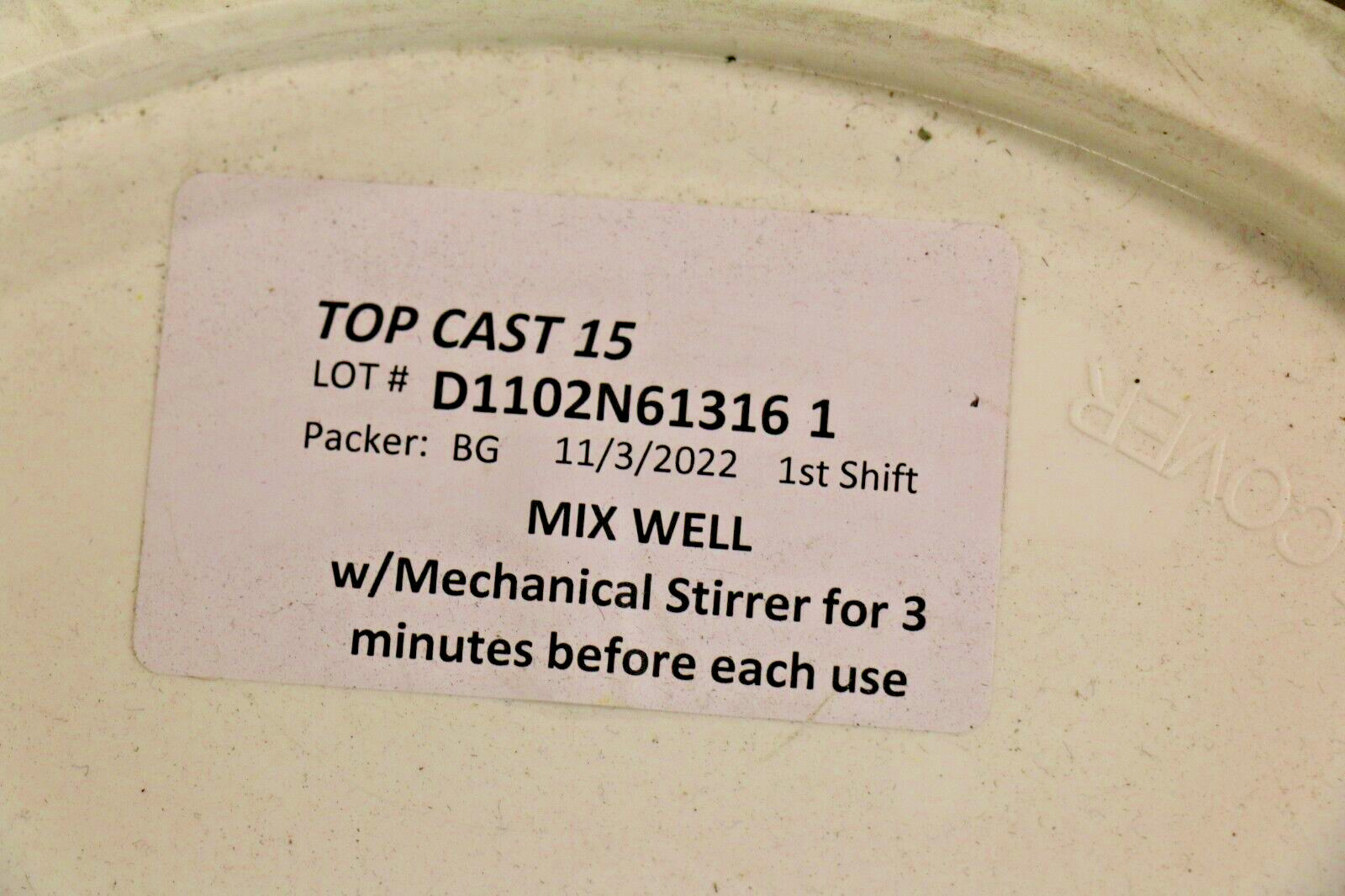 Dayton Superior Top-Cast 15 Yellow 5Gal Surface Retarder *Expired*