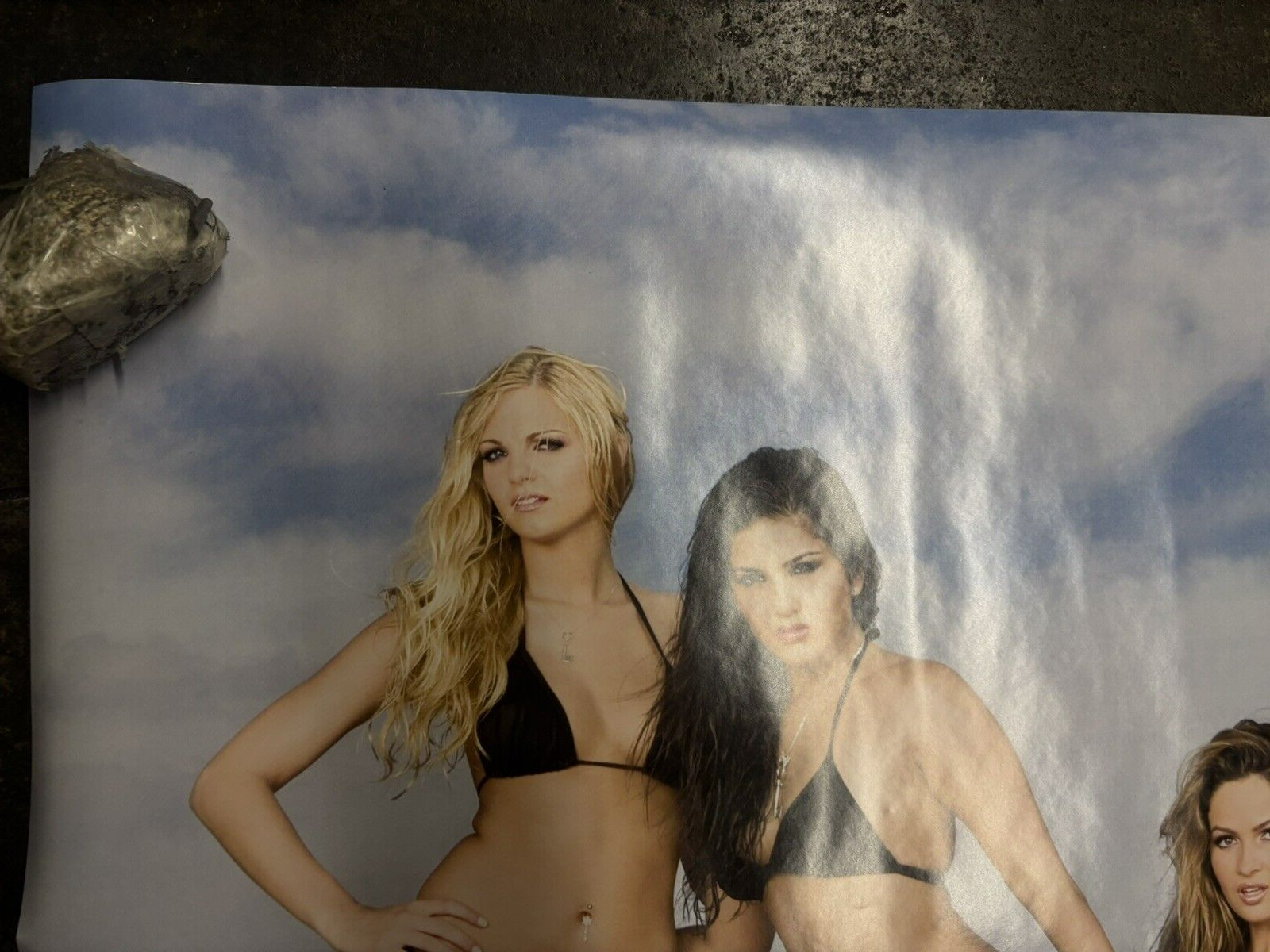 Penthouse Magazine Black bikini Poster car garage man cave C2610