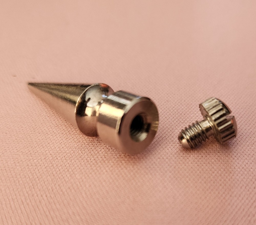 Screw Back Spike Stud 35mm Stainless Still 10.1g