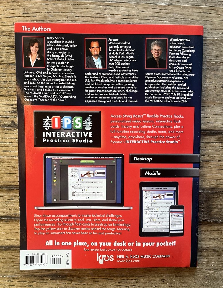 KJOS String Basics 115VN Book 1 Violin