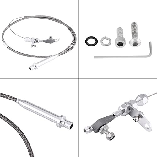 Kickdown Cable,Kick Down Cable Kickdown Compatible for TH350 Stainless Steel