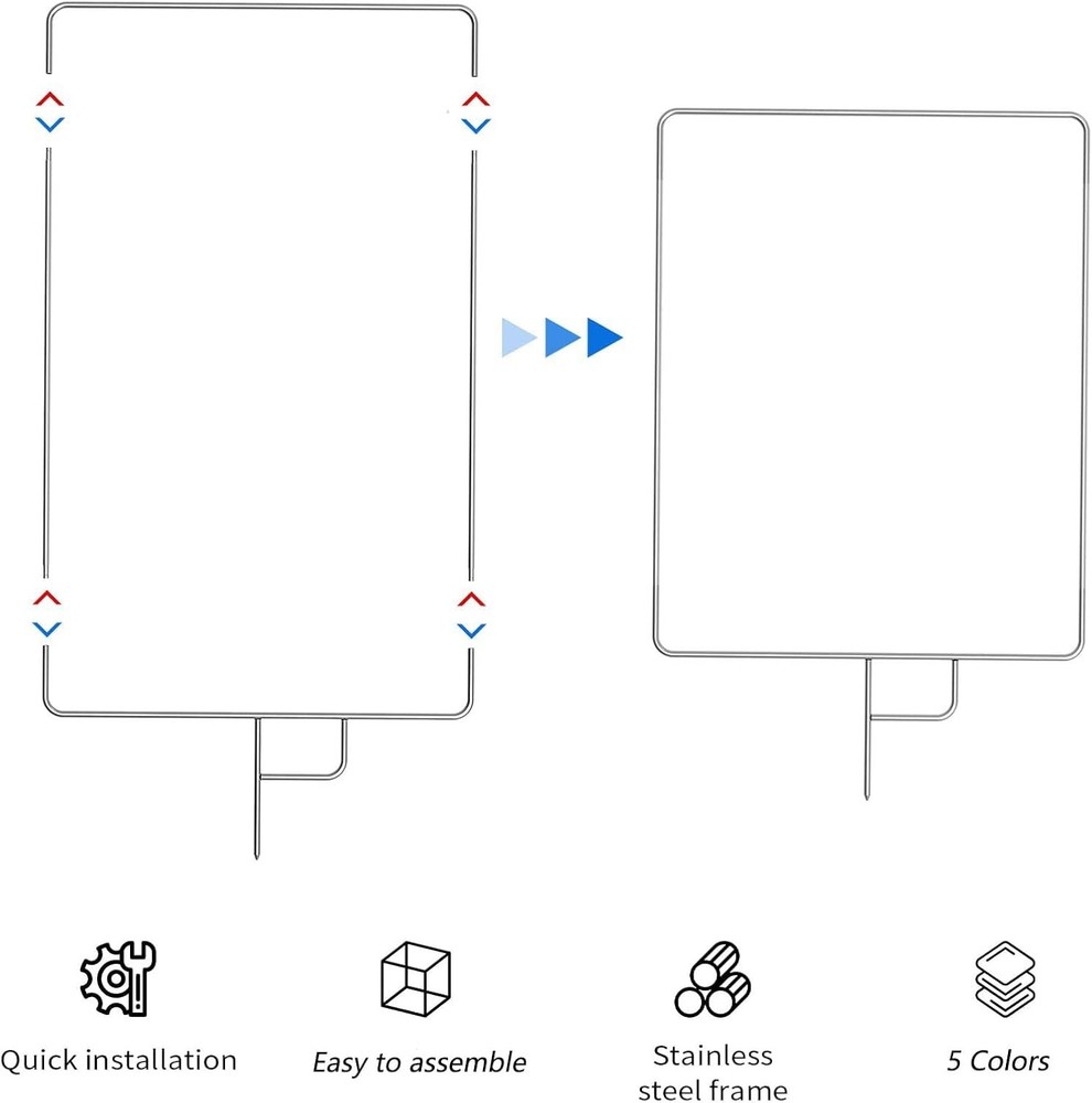 35"x47"/90x120cm Light Reflector Flag Panel Kit, 5-in-1 Diffusion Scrim Translu