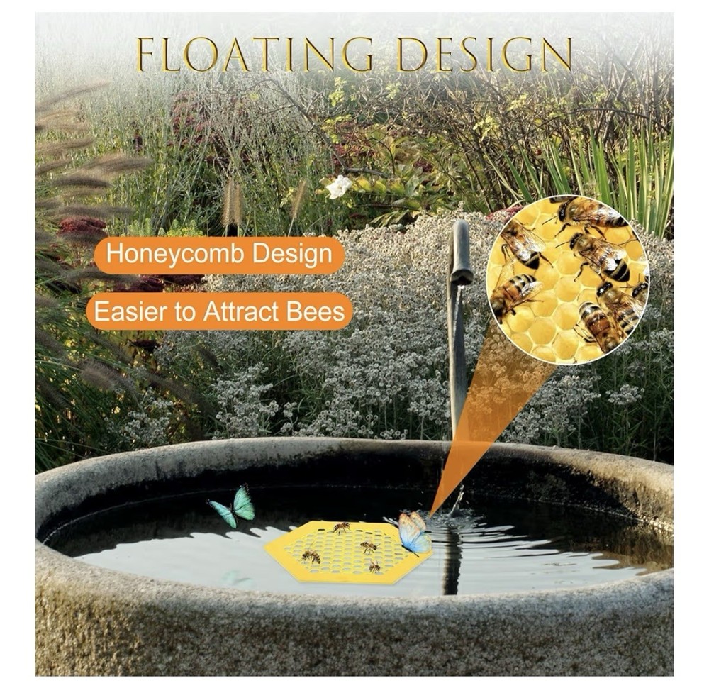 4 Pcs Floating Bee Watering Station