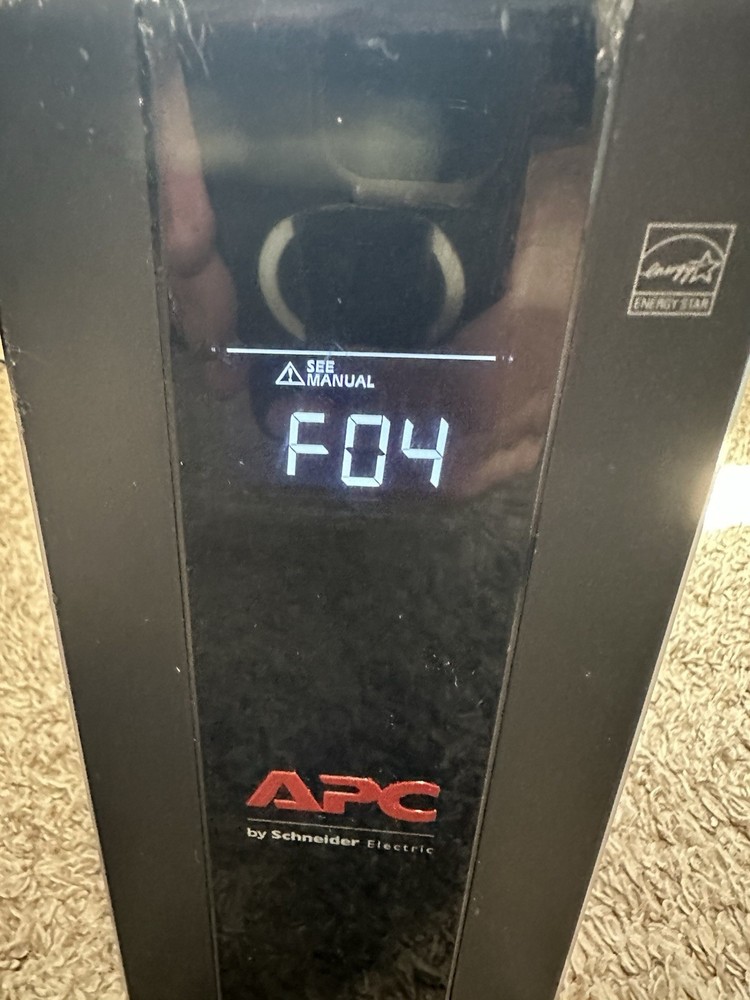 APC Back-Ups 1500 No Batteries F04 Error