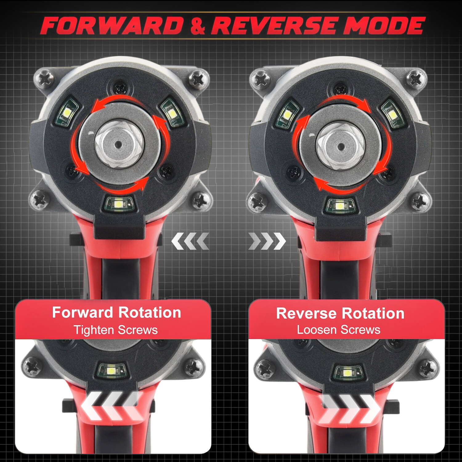 Cordless Impact Wrench for Milwaukee M18 Battery 1/2" High Torque 1500N.m