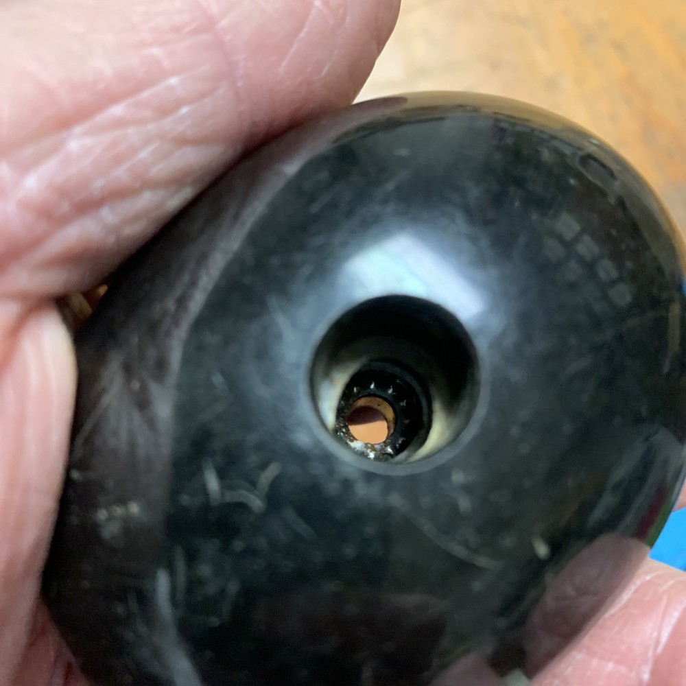 2 Vintage Black Oval Bakelite Knobs Gear Shift Pressure Valve 2.5"