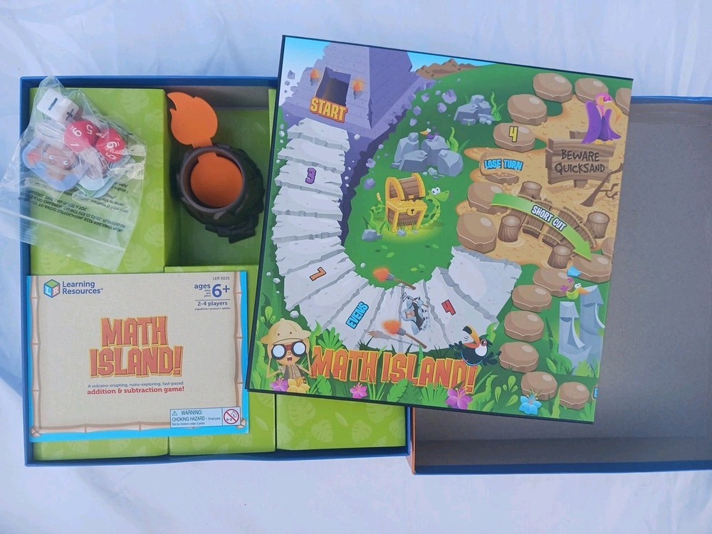 Learning Resources Math Island Addition & Subtraction Game Ages 6+