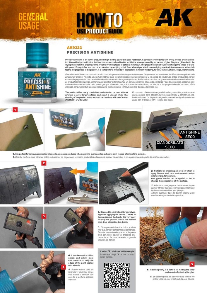 AK Interactive AK9322 Precision Antishine - US