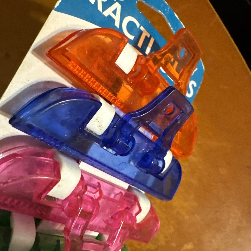 Practi-Clip, Neon Colored Multi Use Unique Practical Clips, 5 pc Set NEW