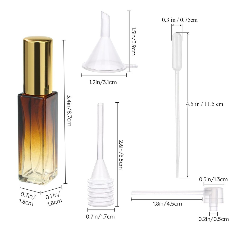 10ml Travel Refillable Bottle Mini Empty Spray Bottles Glass Atomizer