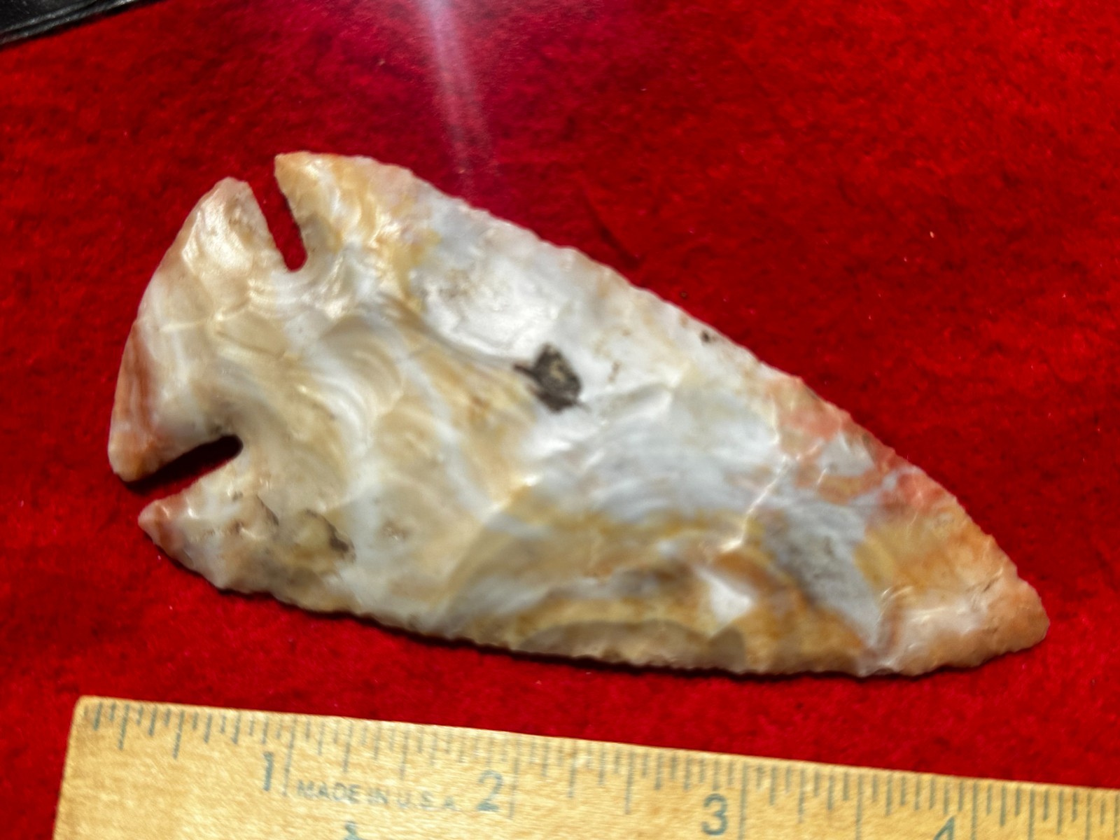 4 1/2" Flintridge Dovetail Point, Indian Artifacts, Hopewell, Arrowheads, Paleo