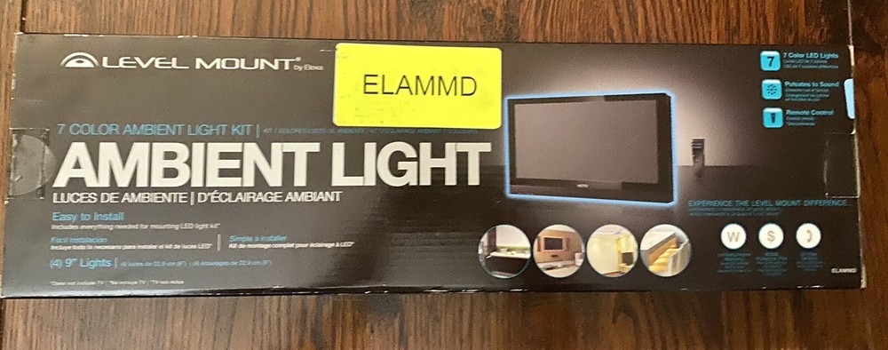 Level Mount By Elexa -7 Color Medium Ambient Light Kit Model:ELAMMD