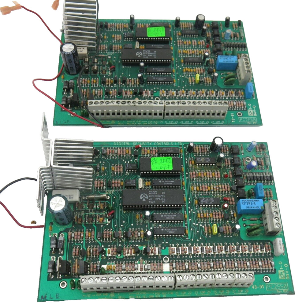 DCS Digital Security Control Systems PC2550 Alarm System Board LOT Untested