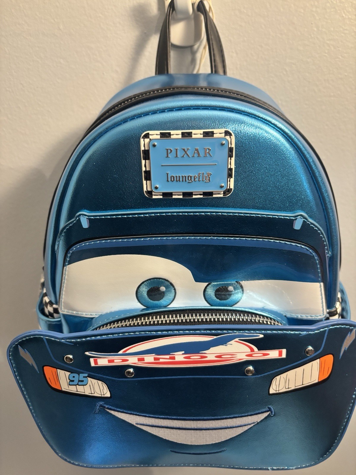 Loungefly Disney Pixar Cars Lighting McQueen Rusteez And Dinoco Bags