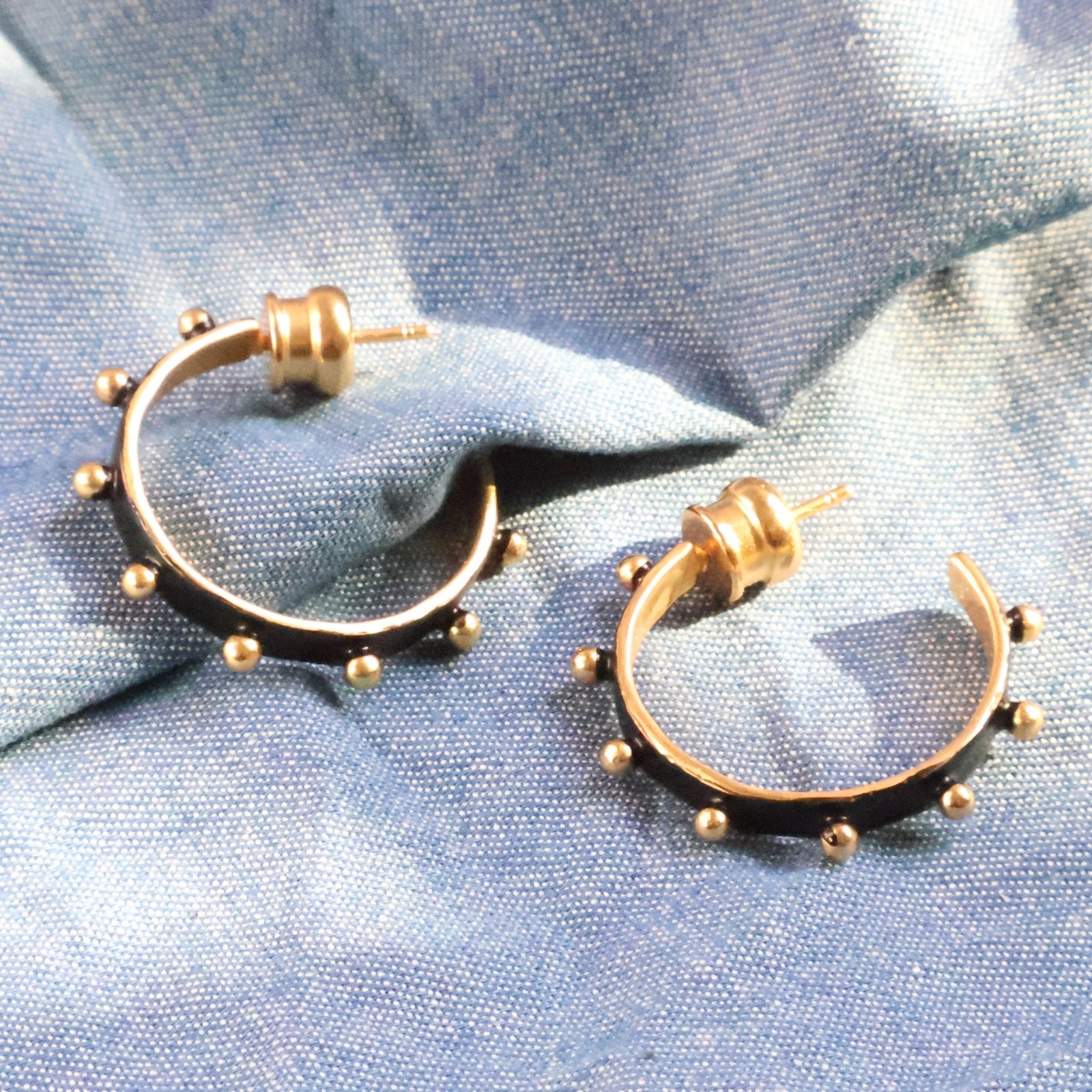 Julie Vos SoHo Hoop Earrings - Gold & Mixed Metal