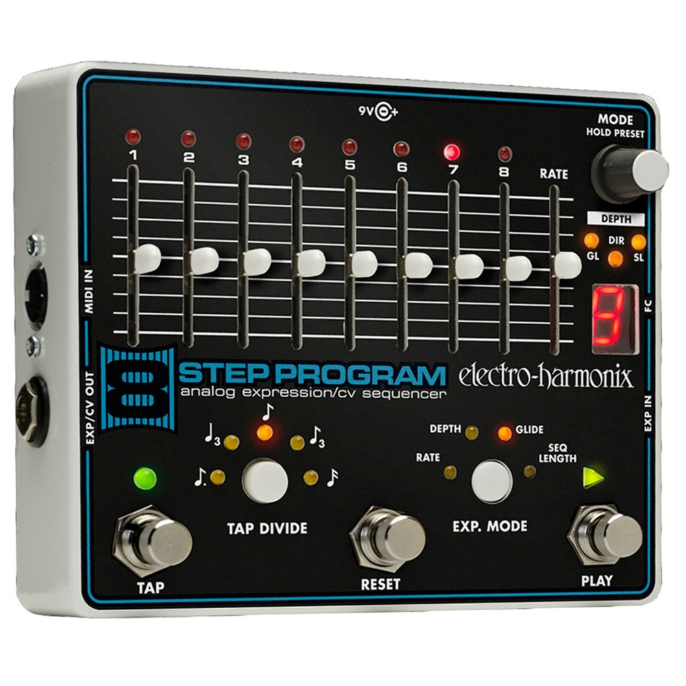 Electro-Harmonix EHX 8-Step Program Analog Expression/CV Sequencer Effects Pedal