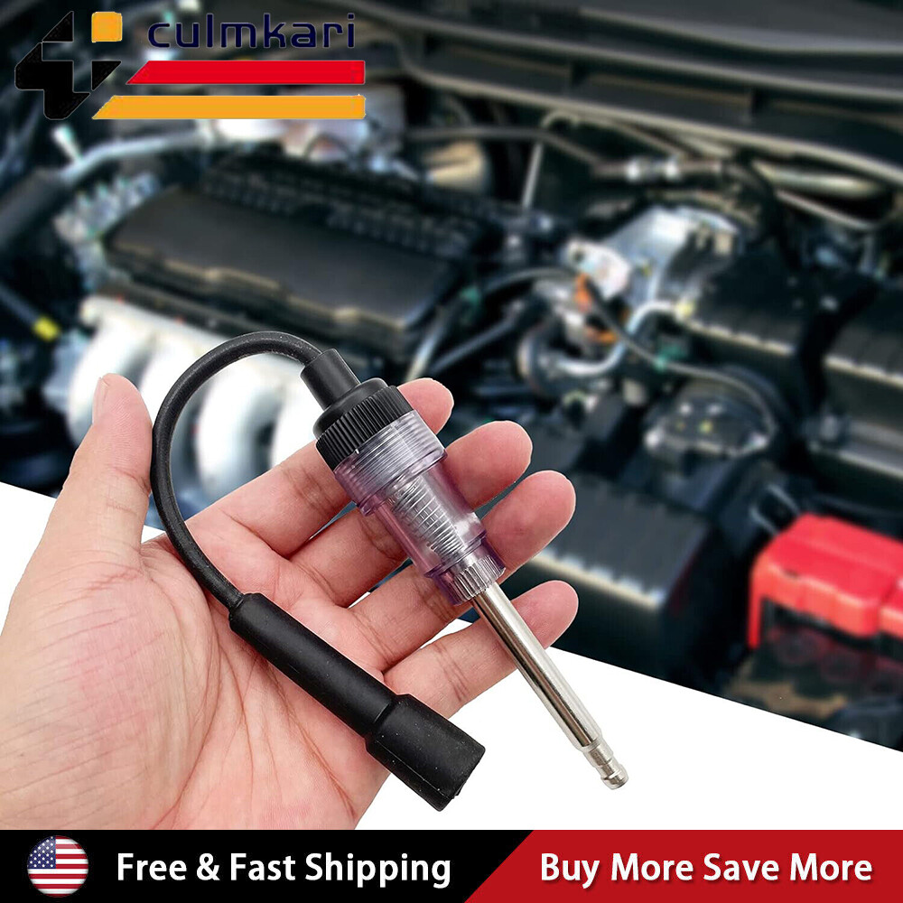 2PCS Inline Spark Plug Testers, Small Armature Diagnostic Detector Tool for Car