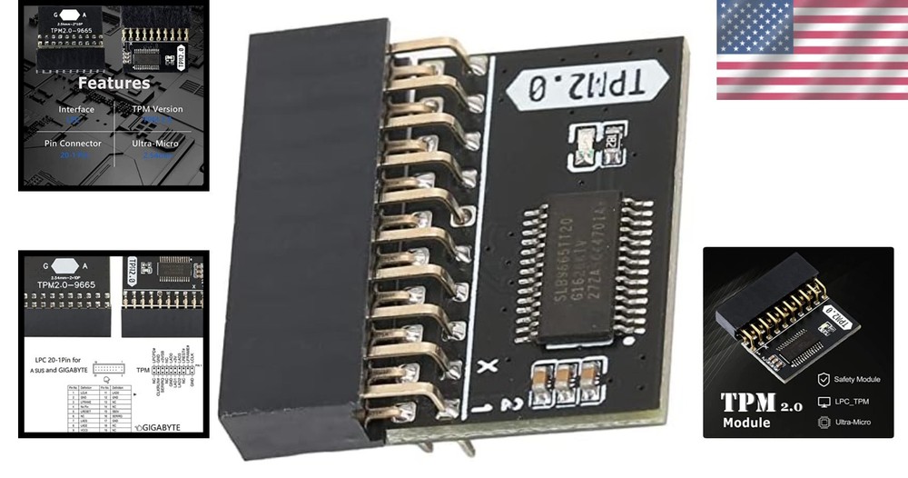 TPM 2.0 Encryption Security Module - 20-pin Replacement for GIGABYTE Boards