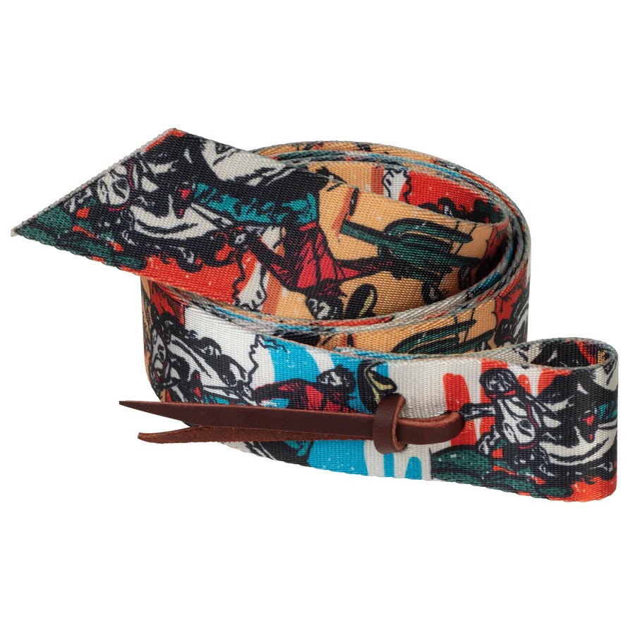 Patterned Poly Tie Strap with Holes