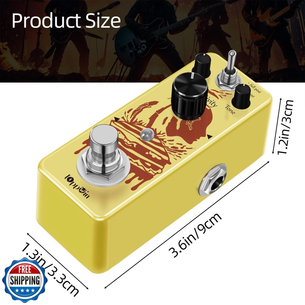 IOppWin COMP Optical Compressor Pedal - Classic Smooth Dynamics Control, Pres