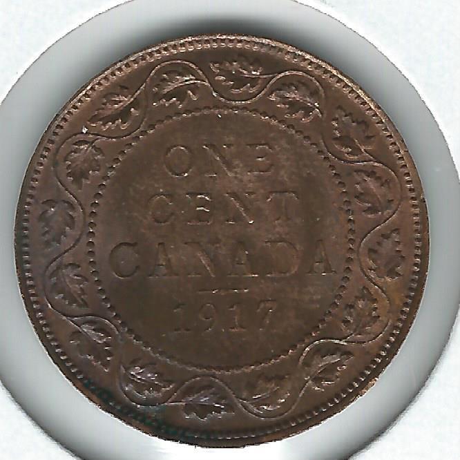 Canada Large Cent 1917 Choice Red/Brown Uncirculated