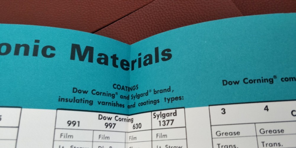 1964 DOW CORNING ~ Selection Guide to Electronic Materials