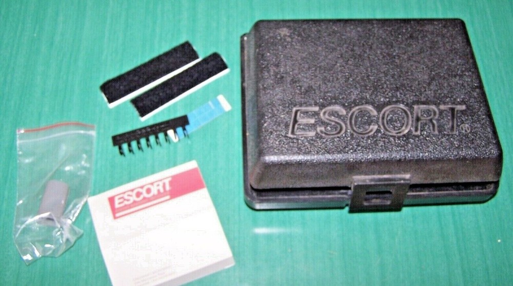 Vintage ESCORT Radar Warning Receiver - CASE ONLY! (+ Lighter Adapter & Clips)
