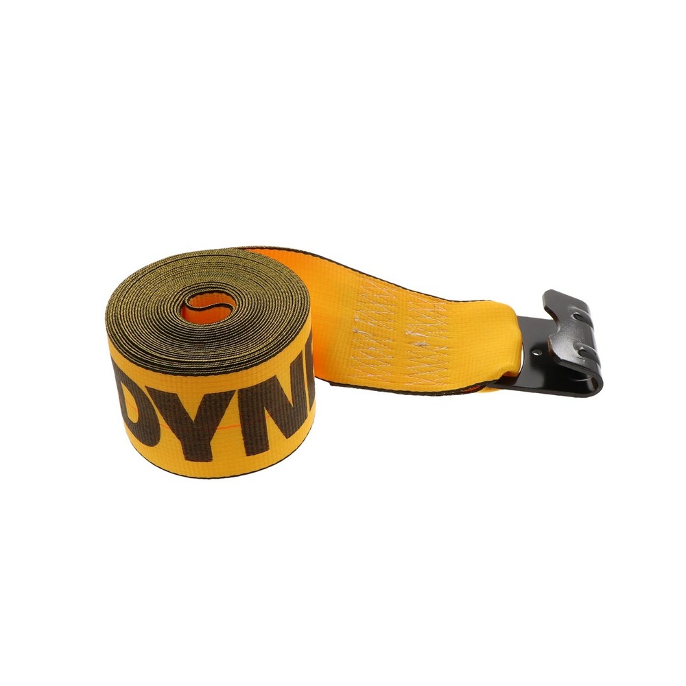 (10 Pack) Kinedyne 4"x30' Winch Straps with Flat Hook, Flatbed Tie Down Strap