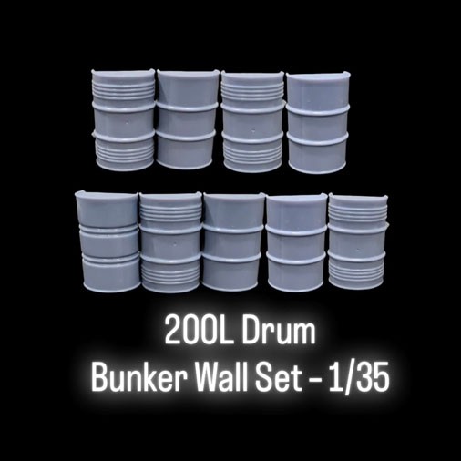 Black Ops 1/35 200L Drum Bunker Wall Set
