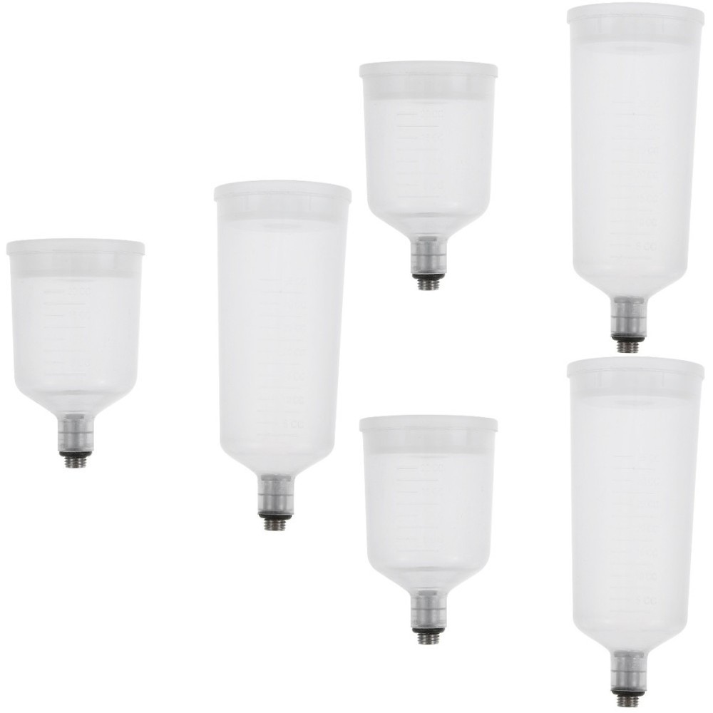 6 PCS Split-type Airbrush Use Paint Container Replaceable Airbrush Pigment Cup