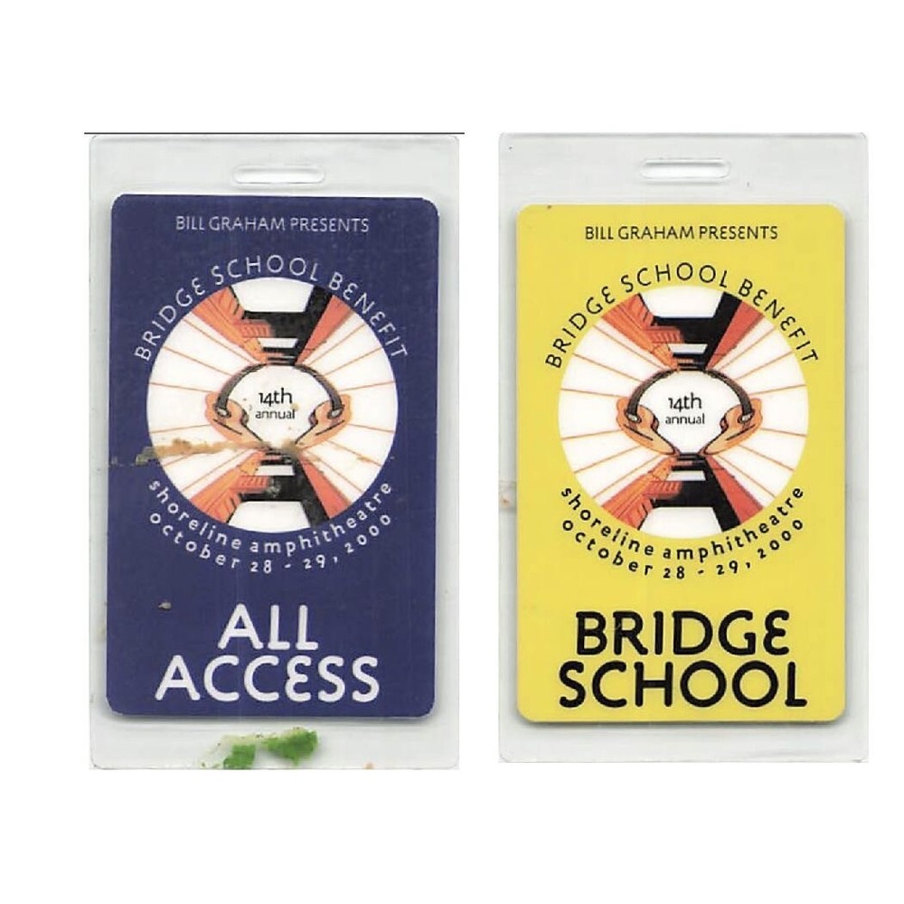 14th Annual Bridge School Benefit Backstage Pass  2000 Bundle 1