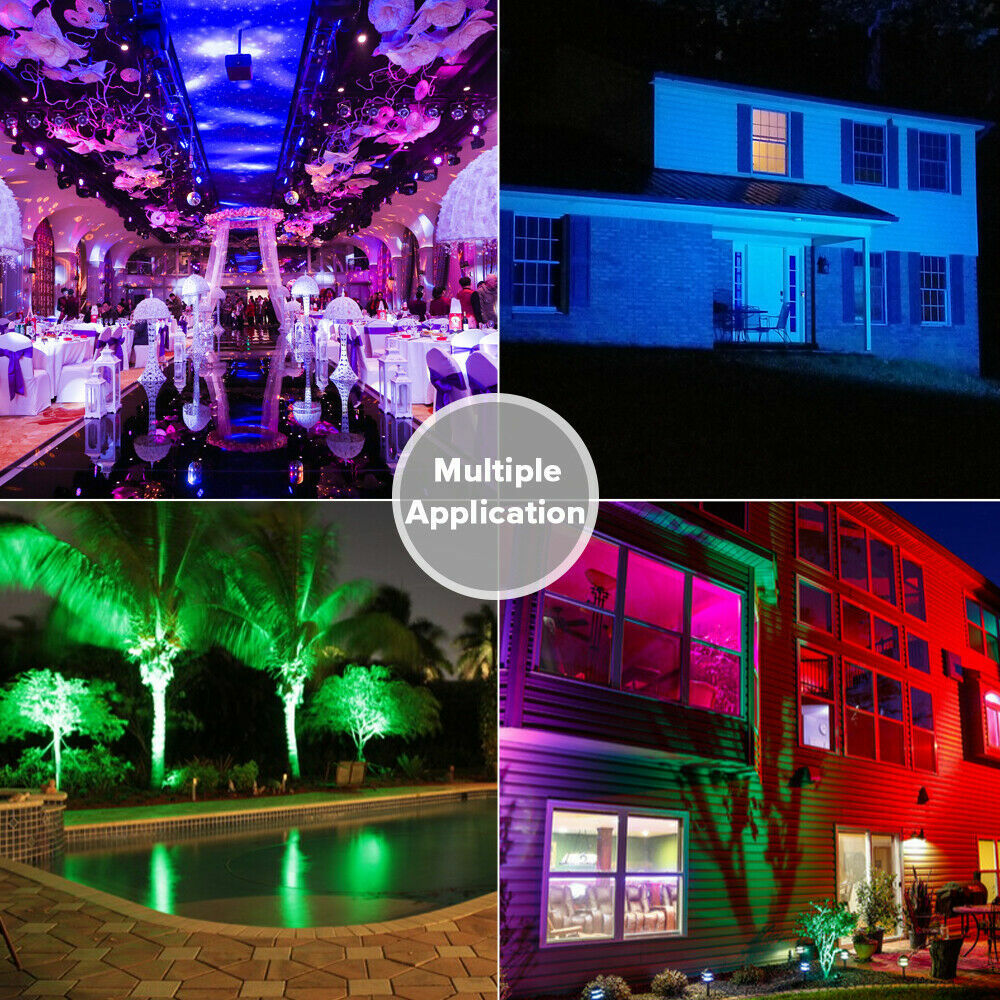 RGBW LED Flood Light Outdoor Party Celebration Spot Light Garden Yard Decoration