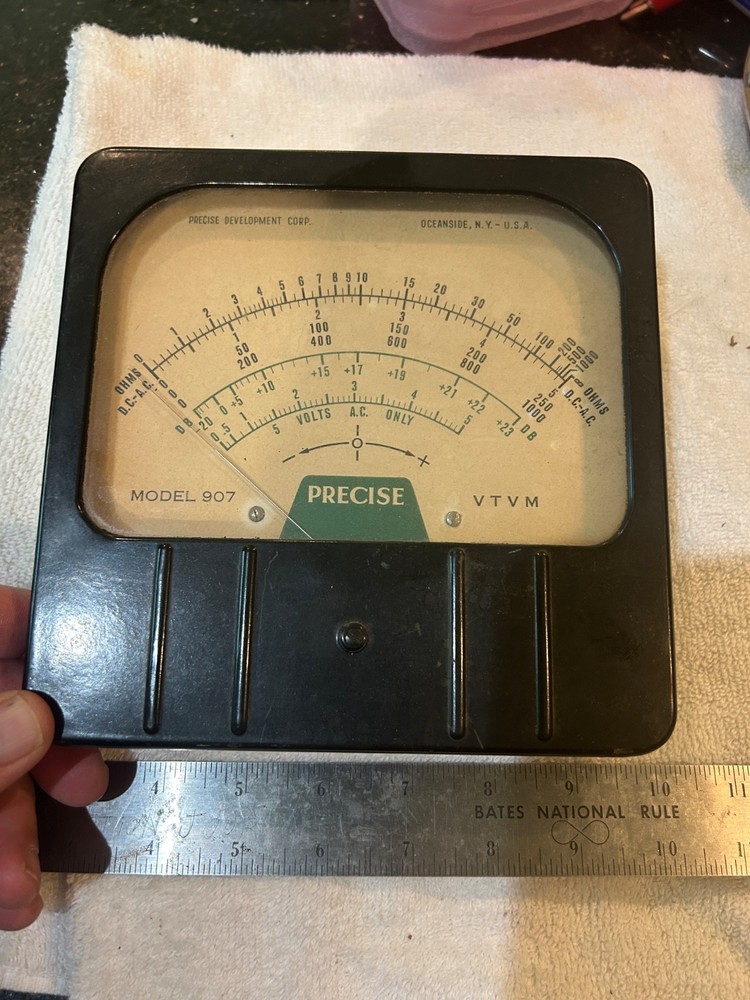 Large Precise  model 907 Steam Punk Gauge OHMS