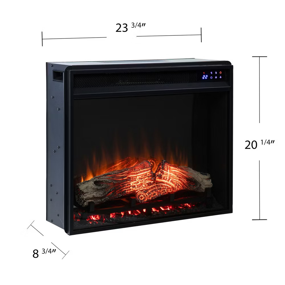 23'' Touch Screen Electric Firebox with Remote Control - Black - SEI