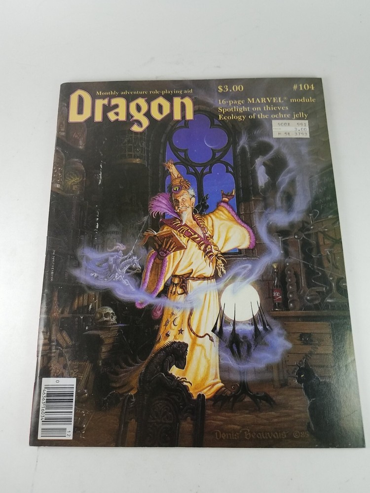 Dragon Magazine #104 16-Page Marvel Module