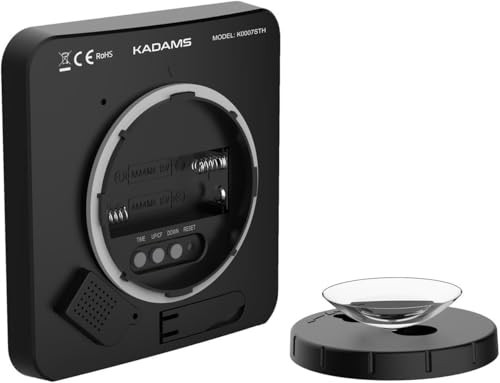 Shower Clock Waterproof Bathroom Timer – Digital Wall Clock with Black