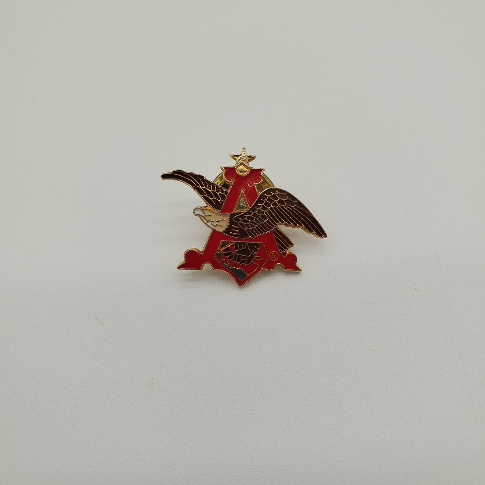 Anheuser Busch A and Eagle Enamel Lapel Pin Back