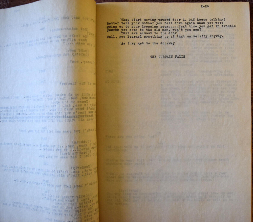 1930 Michael Raffetto "He's a Trouper in Three Acts" Unpublished Original Script