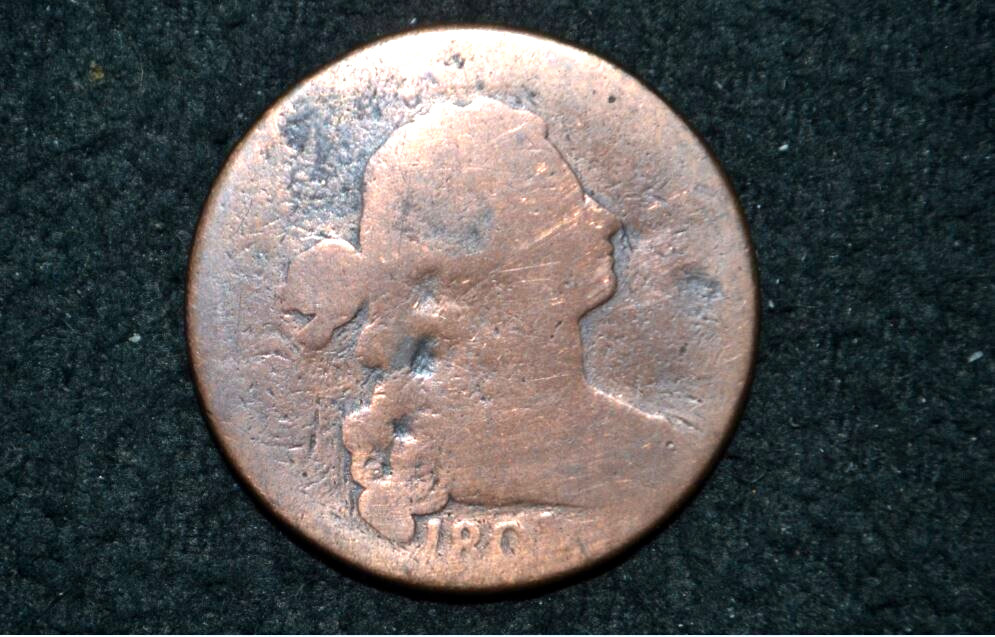 1801 Large Cent * Blunt 1 * Red-Brown