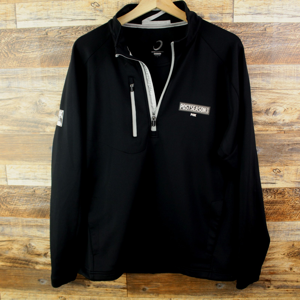 Zero Restriction Pullover Jacket Men’s Large Black Golf 1/4 Zip Stretch