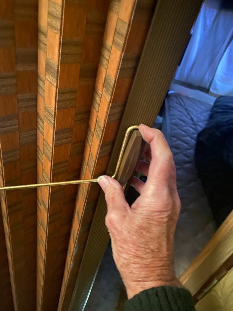 Portable Solid Brass RV Folding Door Lock by thumbsquare