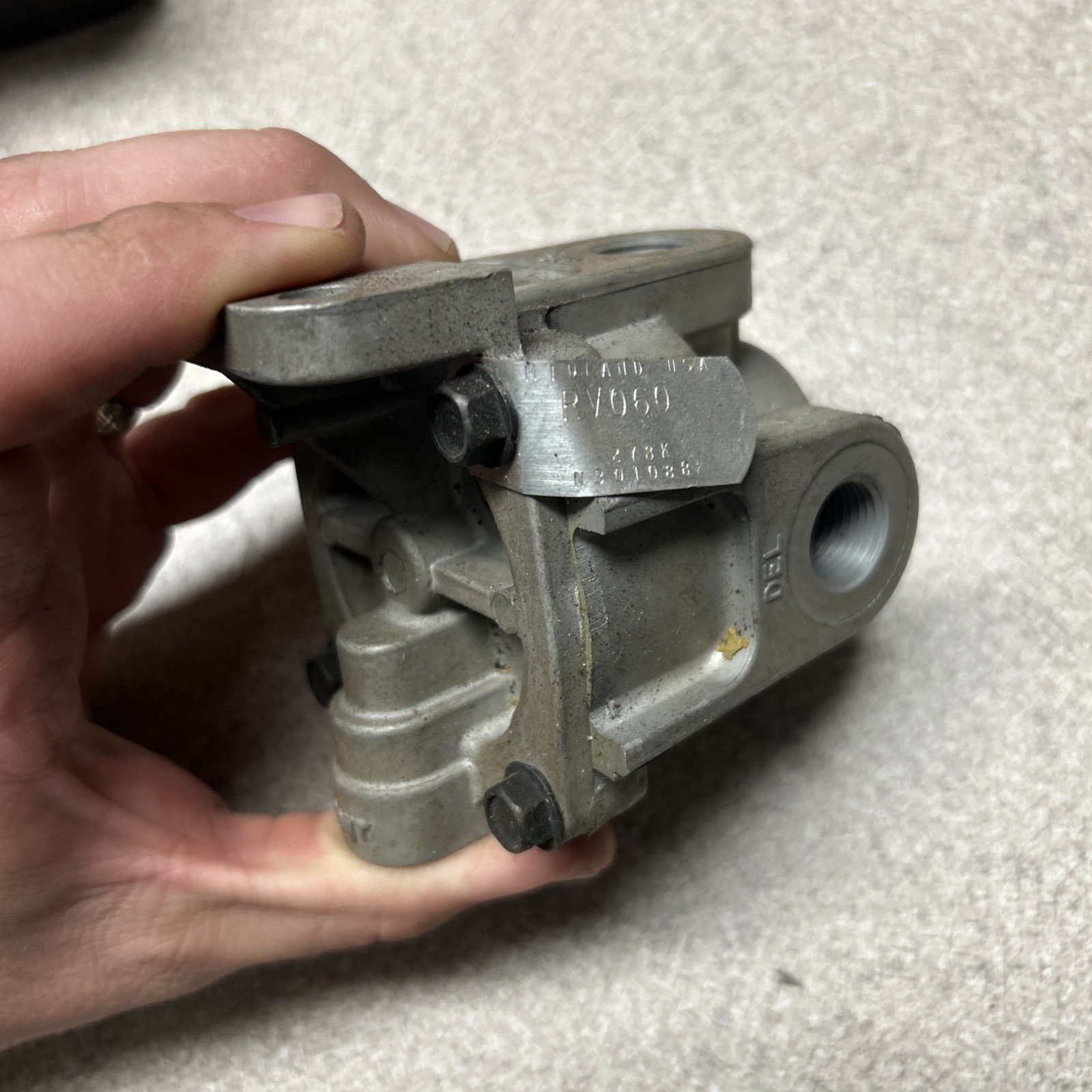 Relay Valve Trailer RG-2 Haldex Midland KN28510 Midland Grau