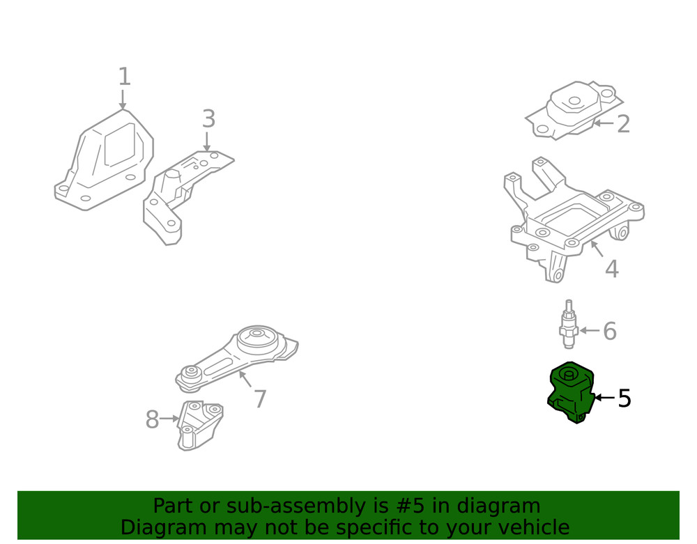 Genuine Nissan Engine Mount Support Bracket 11253-5RD1B