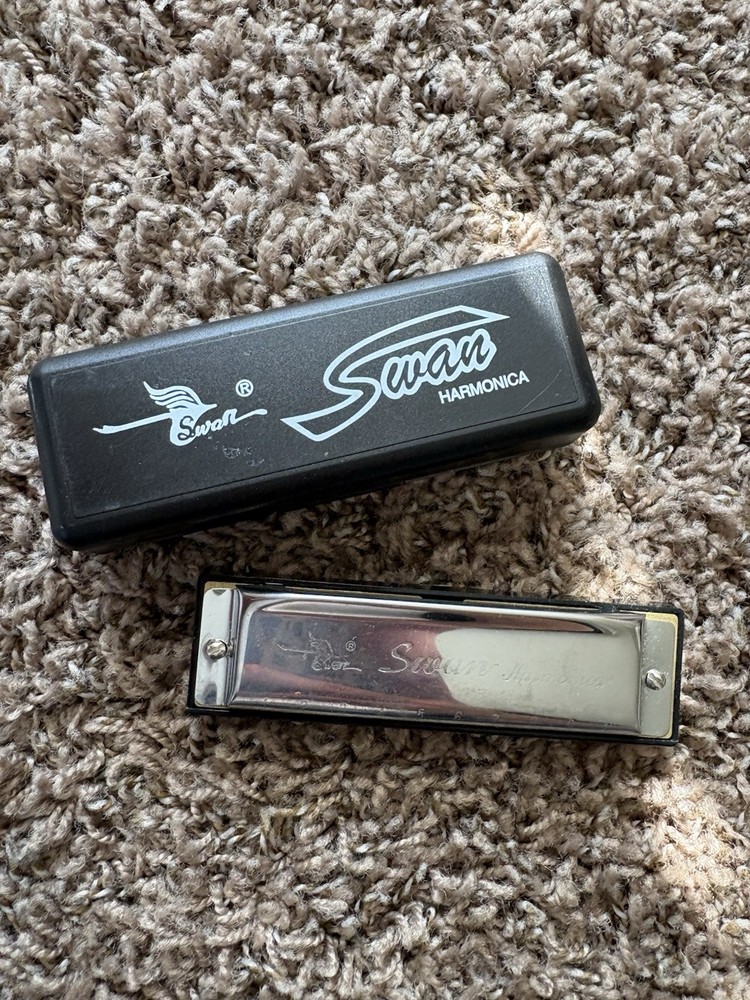 Swan Harmonica w/ Box Vintage