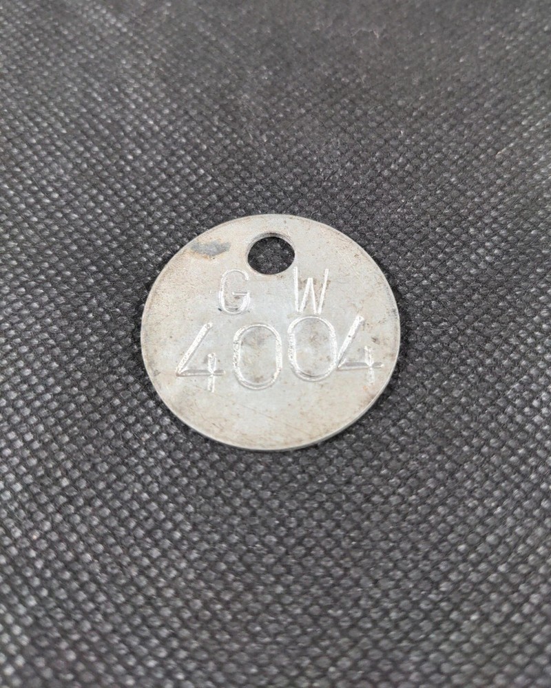 G W No 4004 Miners Pit Check Token Tally