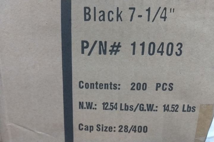 Tolco 110403 200 Pk Black Trigger Sprayer