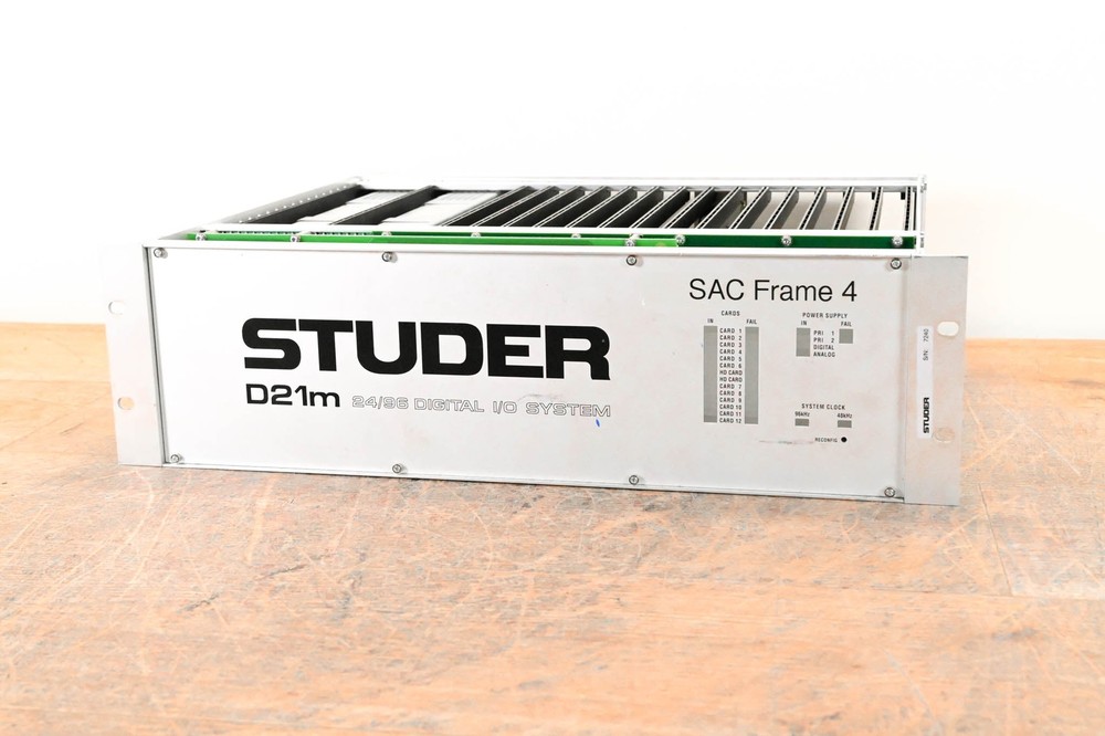 Studer D21m Modular I/O System with Madi HD Link Card CG01BZ4