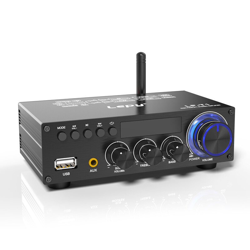 ‌2.1CH Bass-Boost Amplifier: Seamless AUX/RCA Input & Silent Operation‌