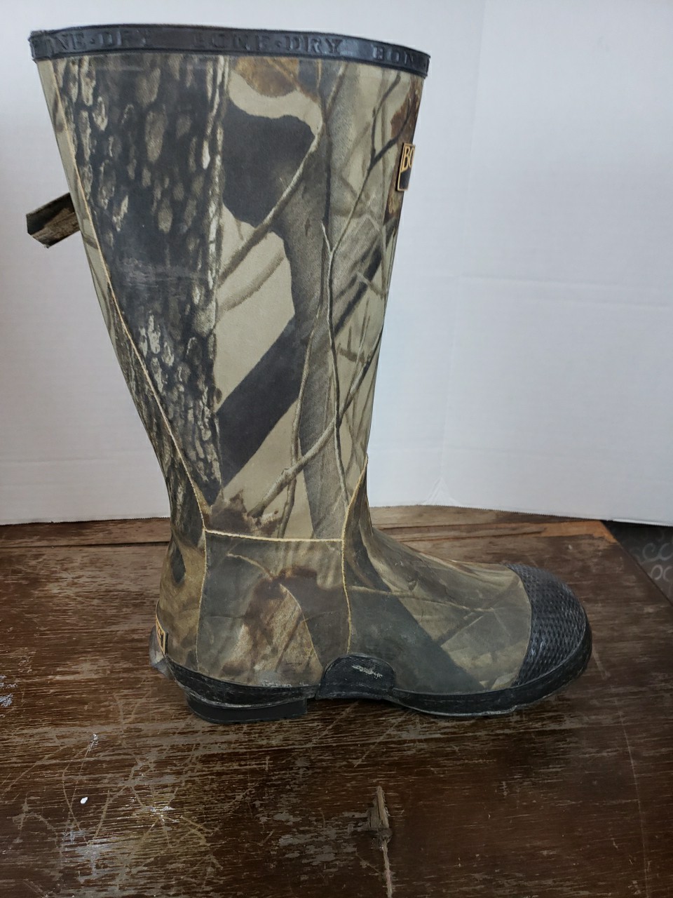 Redhead Bone Dry Realtree Hardwoods Rubber Boots 7 Thinsulate Steel Shank 1000g