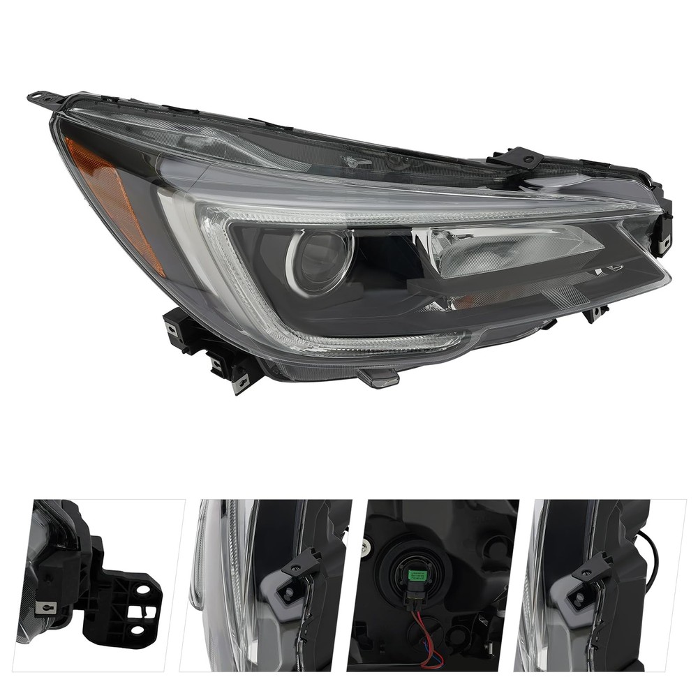Headlight Assembly 2018-2019 Legacy Outback Right Halogen Chrome Housing
